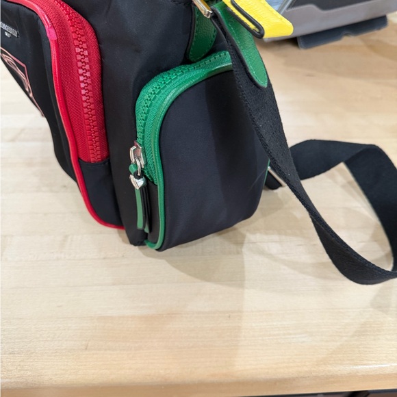 Karl Lagerfeld Black Bag with Red, Blue, Green, Yellow Accents - Picture 4 of 7